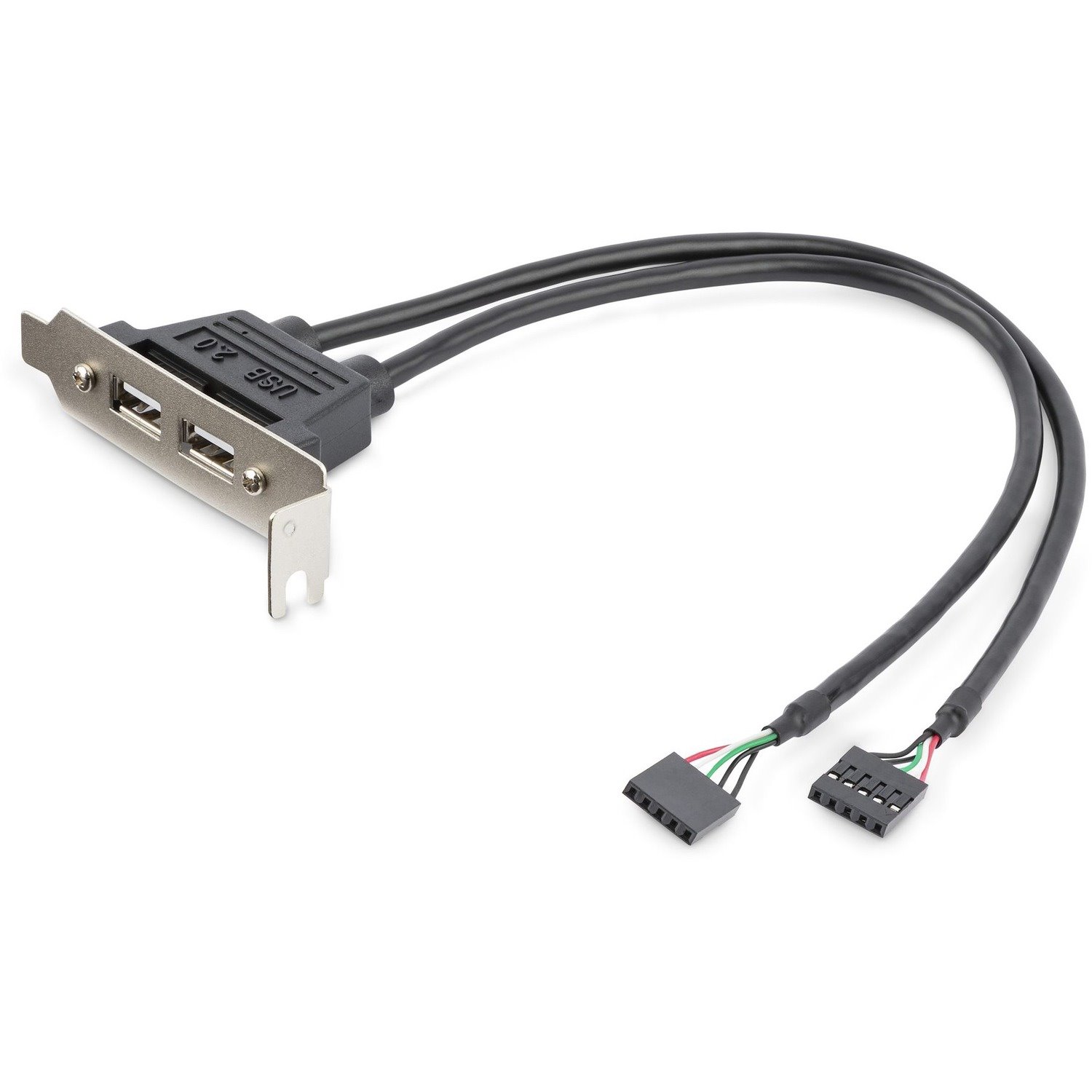 StarTech.com 2 Port USB 2.0 Low Profile Slotblech - Buchse
