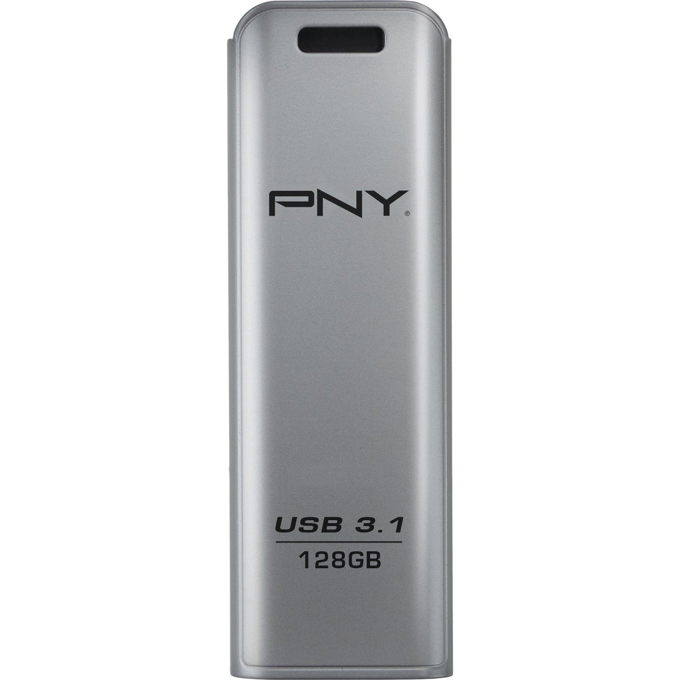 PNY Elite Steel 3.1 128 GB USB 3.1 Flash Drive - Stainless Steel