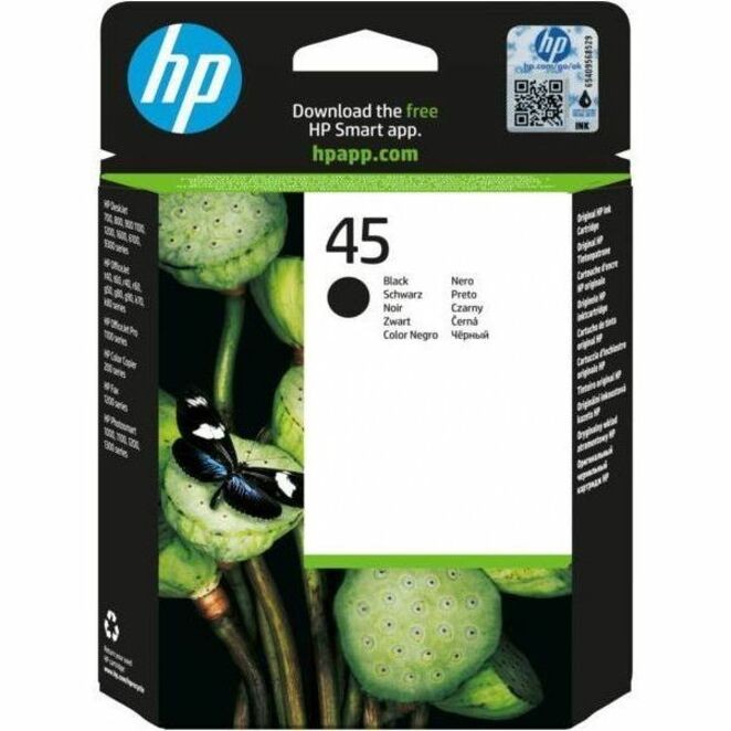 HP 45 Origineel Inkjet Inktcartridge - Zwart Verpakking