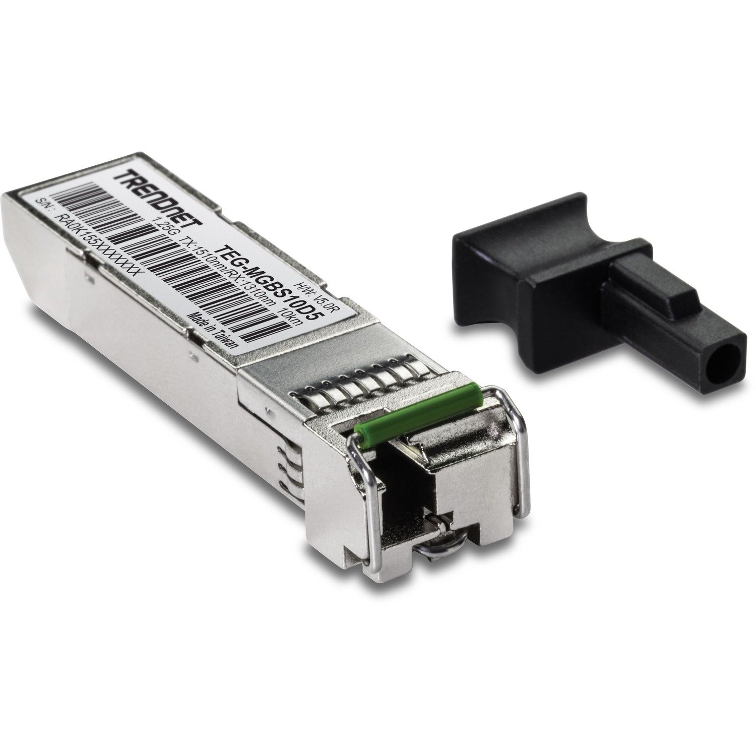 TRENDnet SFP to RJ45 Dual Wavelength Single-Mode LC Module; TEG-MGBS10D5; Must Pair with TEG-MGBS10D3 or a Compatible Module; Up to 10 km (6.2 Miles); Compatible with Standard SFP; Lifetime Protection