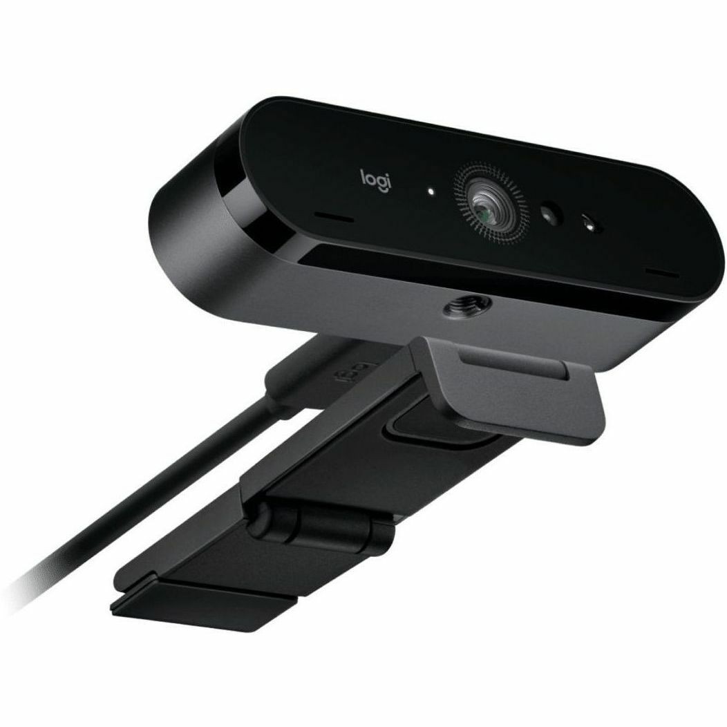 LOGITECH BRIO 4K WEBCAM, RIGHTLIGHT 3,13MP SENSOR, DUAL MIC,WINDOWS HELLO,GRAPHITE,2YR WTY