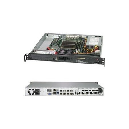 Supermicro SuperServer 5019C-M4L Server Barebone System - 1U Rack-mountable - Socket H4 LGA-1151 - 1 x Processor Support