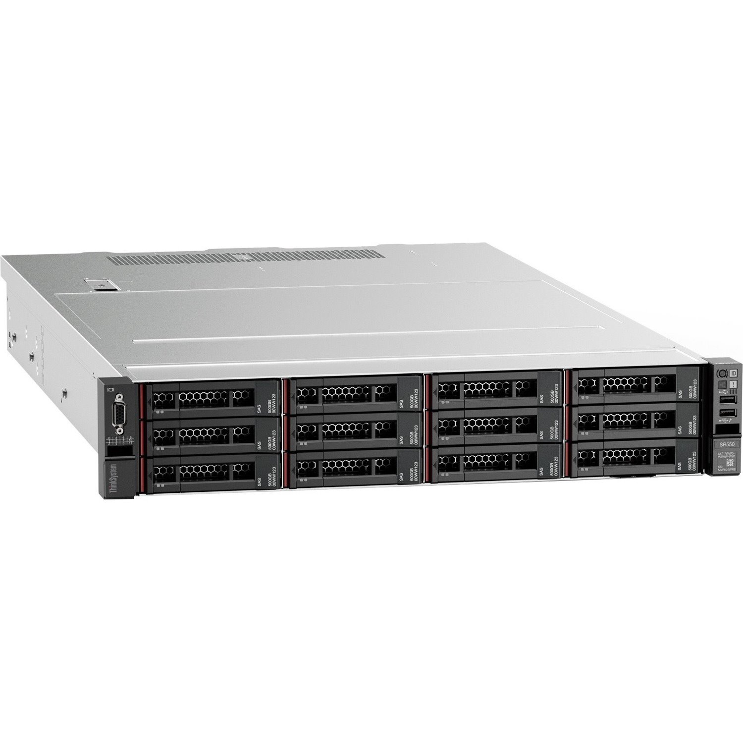 Lenovo ThinkSystem SR550 7X04A081AU 2U Rack Server - 1 Xeon Silver 4210 2.20 GHz - 32 GB RAM - Serial ATA/600, 12Gb/s SAS Controller