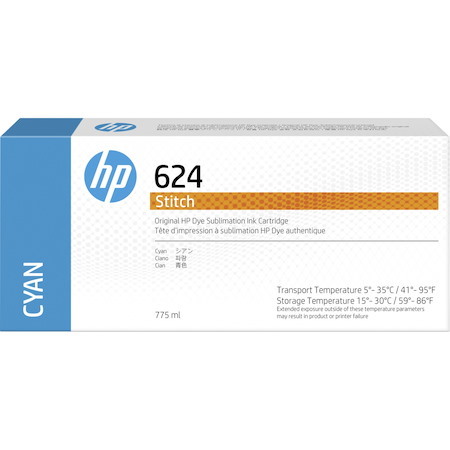 HP 624 Original Inkjet Ink Cartridge - Cyan Pack