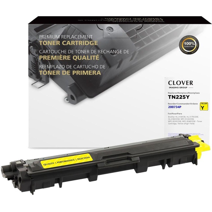 Clover Imaging Remanufactured High Yield Yellow Toner Cartridge for Brother TN225