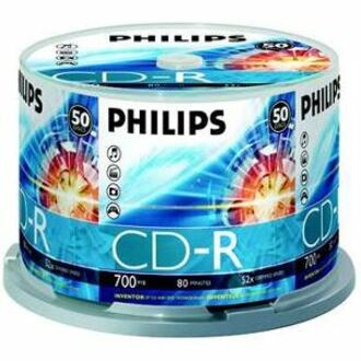 Philips CR7D5NB50/00 CD Recordable Media - CD-R - 52x - 700 MB - 50