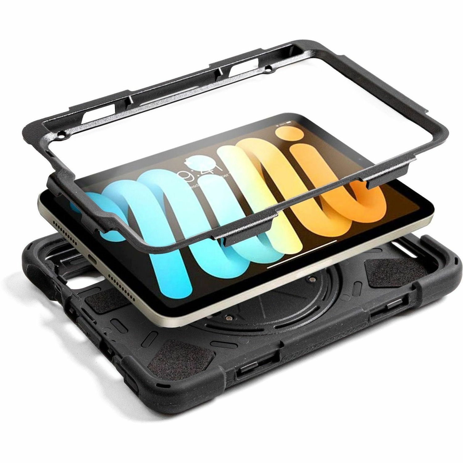 tech air Rugged Case for Apple iPad mini (7th Generation) Tablet - Black