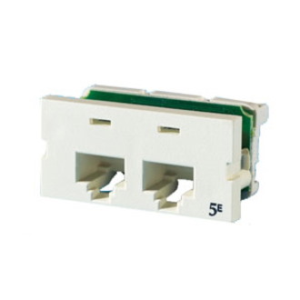 Ortronics Clarity 5E Series II 2 Socket Faceplate Module