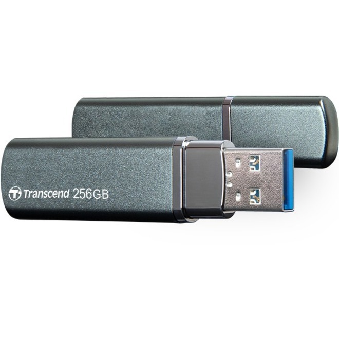 Transcend JetFlash 910 256 GB USB 3.1 (Gen 1) Type A Flash Drive - Midnight Green
