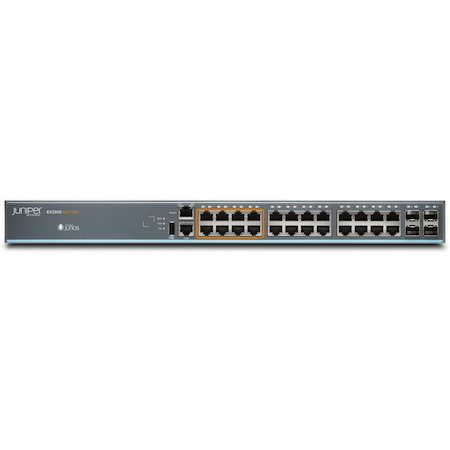 Juniper EX2300 EX2300-24MP 24 Ports Manageable Layer 3 Switch - Gigabit Ethernet, 2.5 Gigabit Ethernet, 10 Gigabit Ethernet - 10/100/1000Base-T, 2.5GBase-T, 10GBase-X