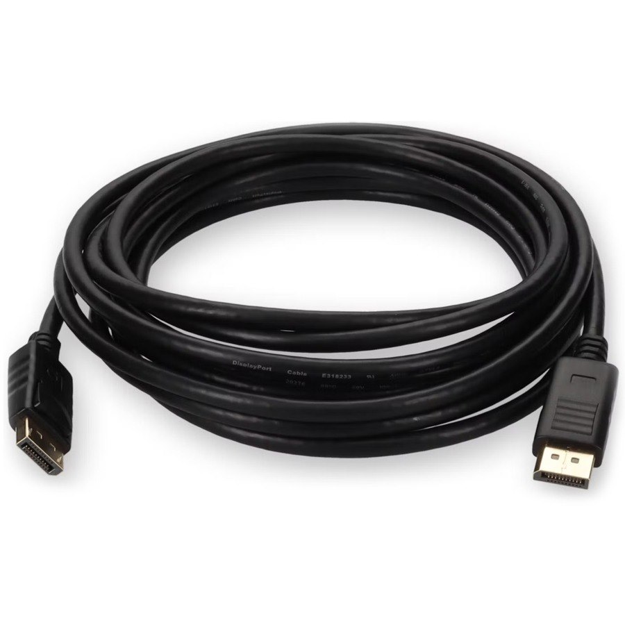 AddOn 15ft DisplayPort 1.2 Male to DisplayPort 1.2 Male Black Cable For Resolution Up to 3840x2160 (4K UHD)