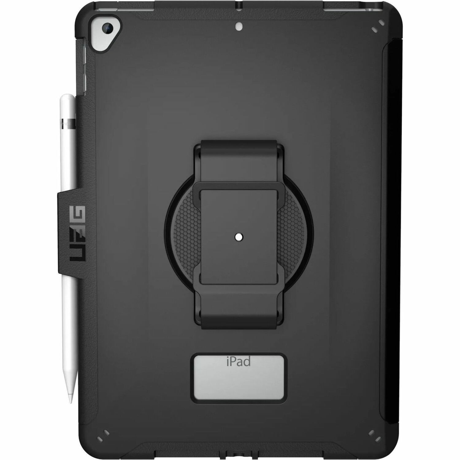 Urban Armor Gear Scout Carrying Case for 10.2" Apple iPad (7th Generation), iPad (9th Generation) Tablet, Stylus, Pencil - Black
