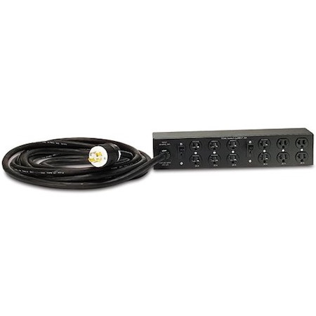 APC NetShelter Basic Rack PDU Extender, 2U, 30A, 120V, 12 NEMA 5-20 outlet