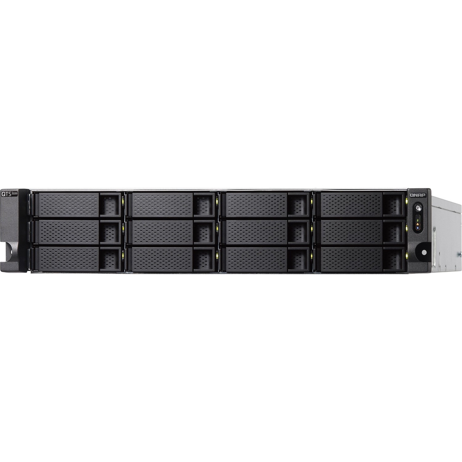 QNAP TS-h1277XU-RP-3700X-128G 12 x Total Bays SAN/NAS Storage System - 5 GB Flash Memory Capacity - AMD Ryzen 7 3700X Octa-core (8 Core) 3.40 GHz - 128 GB RAM - DDR4 SDRAM - 2U Rack-mountable