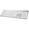 Adesso EasyTouch AKB-730UW Keyboard - Cable Connectivity - USB Type C Interface - English (US) - White