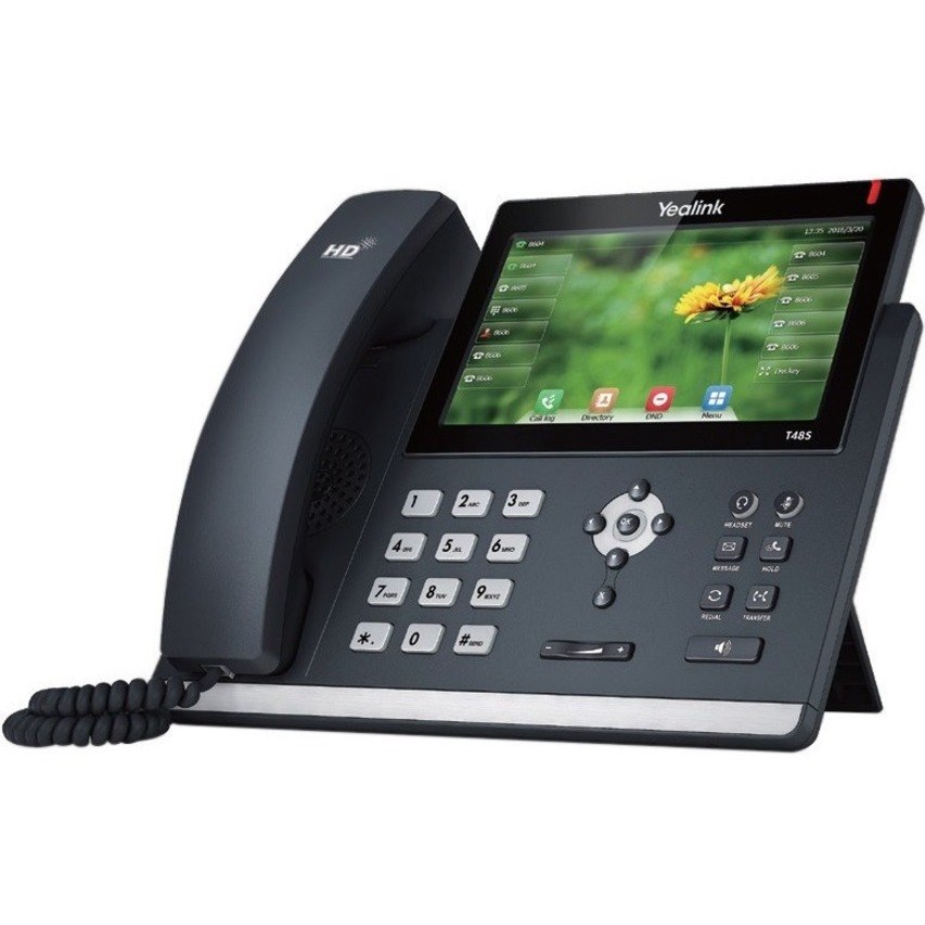 Yealink T48S IP Phone - Corded - Wall Mountable, Desktop - Black