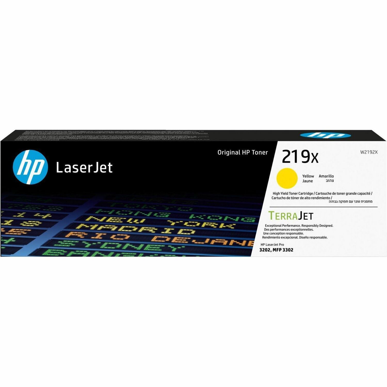 HP 219X Original High Yield Laser Toner Cartridge - Yellow - 1 Pack