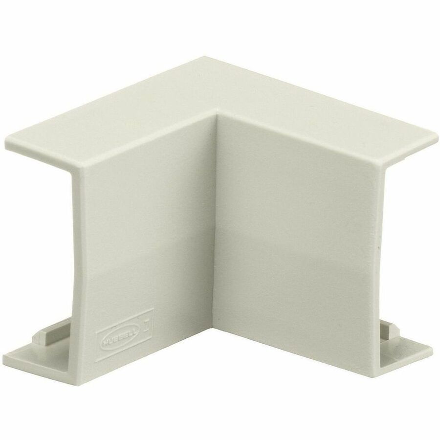Hubbell Premise Wiring Non-Metallic Raceway, WallTrak1 Series, Internal Elbow, Office White
