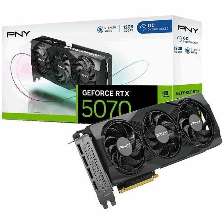 PNY NVIDIA GeForce RTX 5070 Graphic Card - 12 GB GDDR7 - Full-height