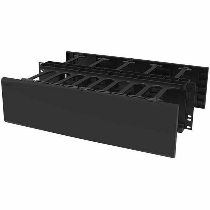 C2G 3RU Double-Sided Horizontal Cable Manager - Black
