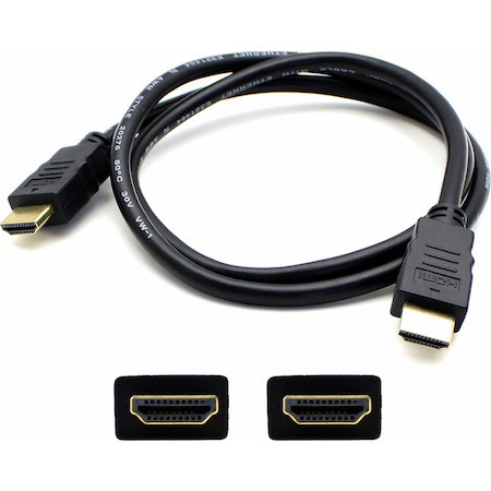 AddOn 35ft HDMI 1.3 Male to HDMI 1.3 Male Black Cable For Resolution Up to 2560x1600 (WQXGA)