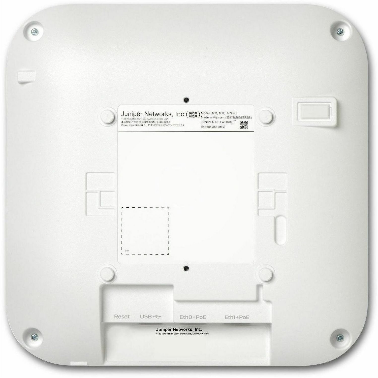 Mist AP47D Tri Band Wi-Fi 7 IEEE 802.11 a/b/g/n/ac/ax/be 28.80 Gbit/s Wireless Access Point - Indoor