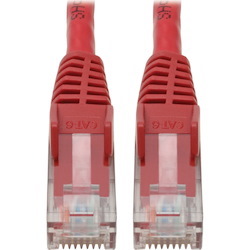Eaton Tripp Lite Series Cat6 Gigabit Snagless Molded (UTP) Ethernet Cable (RJ45 M/M), PoE, Red, 4 ft. (1.22 m)