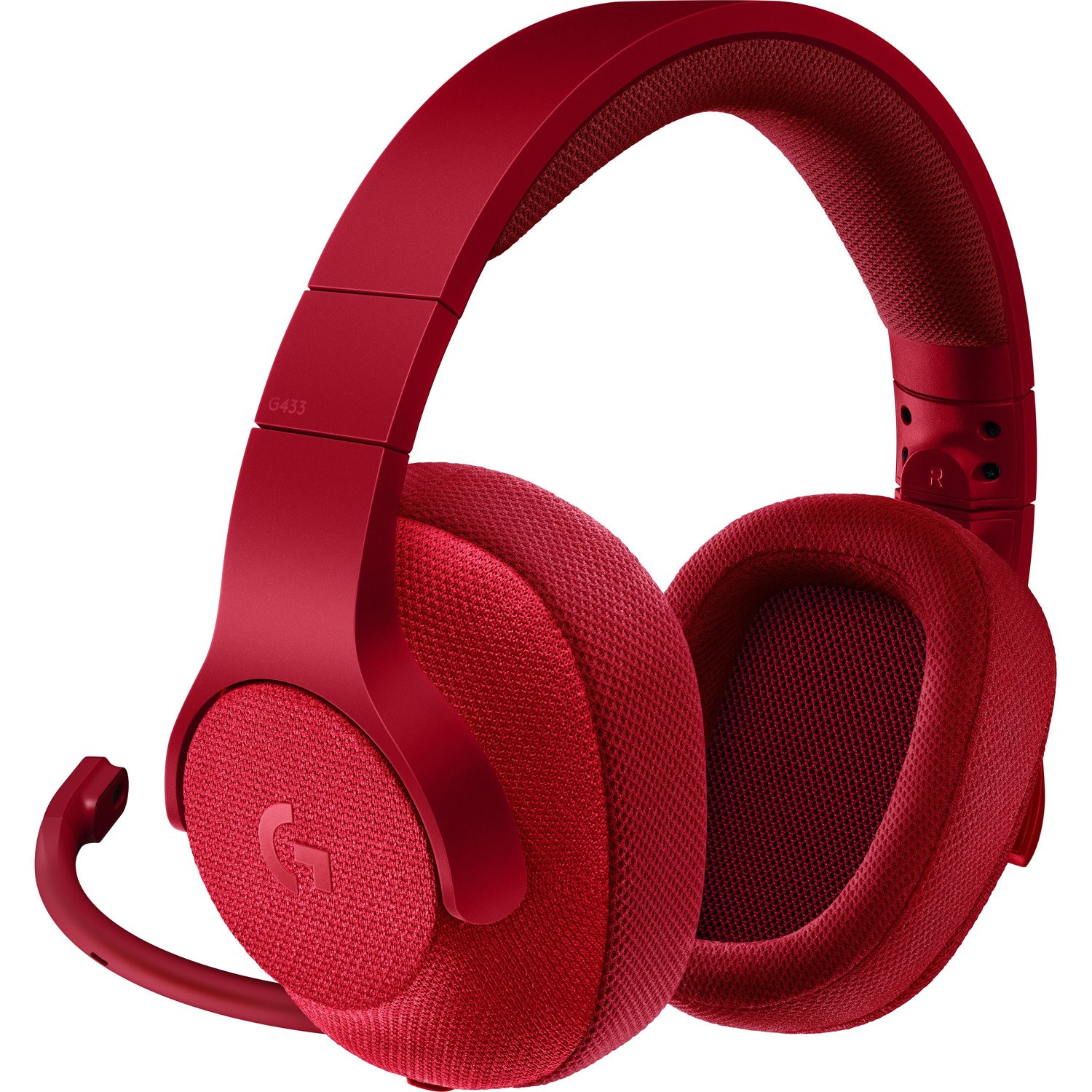 Logitech G433 Wired Over-the-head Stereo Headset - Red