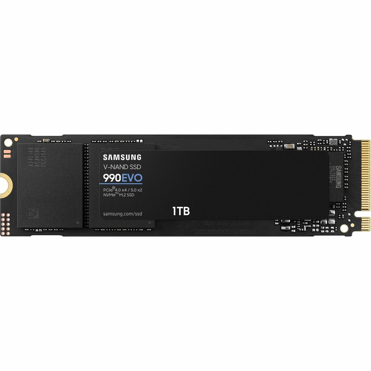 Samsung 990 EVO 1 TB Solid State Drive - M.2 2280 Internal - PCI Express NVMe (PCI Express NVMe 5.0 x2) - Black