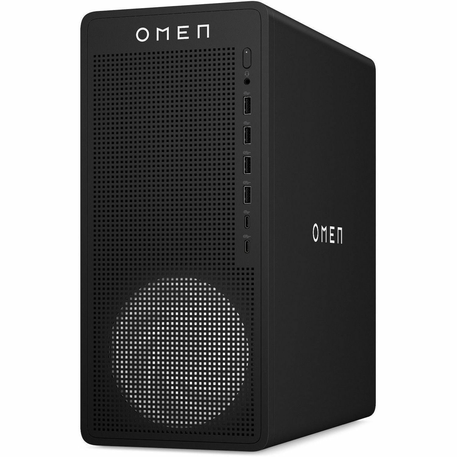 OMEN TG03-0000a TG03-0053a Gaming Desktop Computer - AMD Ryzen 5 Ryzen 8000 Series 8400F - 16 GB - 1 TB PCI Express NVMe 4.0 SSD - Shadow Black