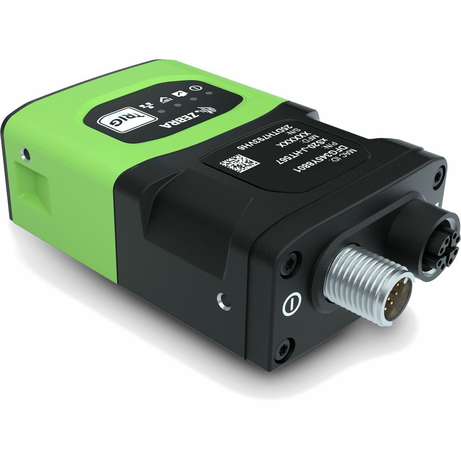 Zebra FS20 Rugged Industrial, Logistics Fixed Mount Barcode Scanner - Cable Connectivity - Industrial Green