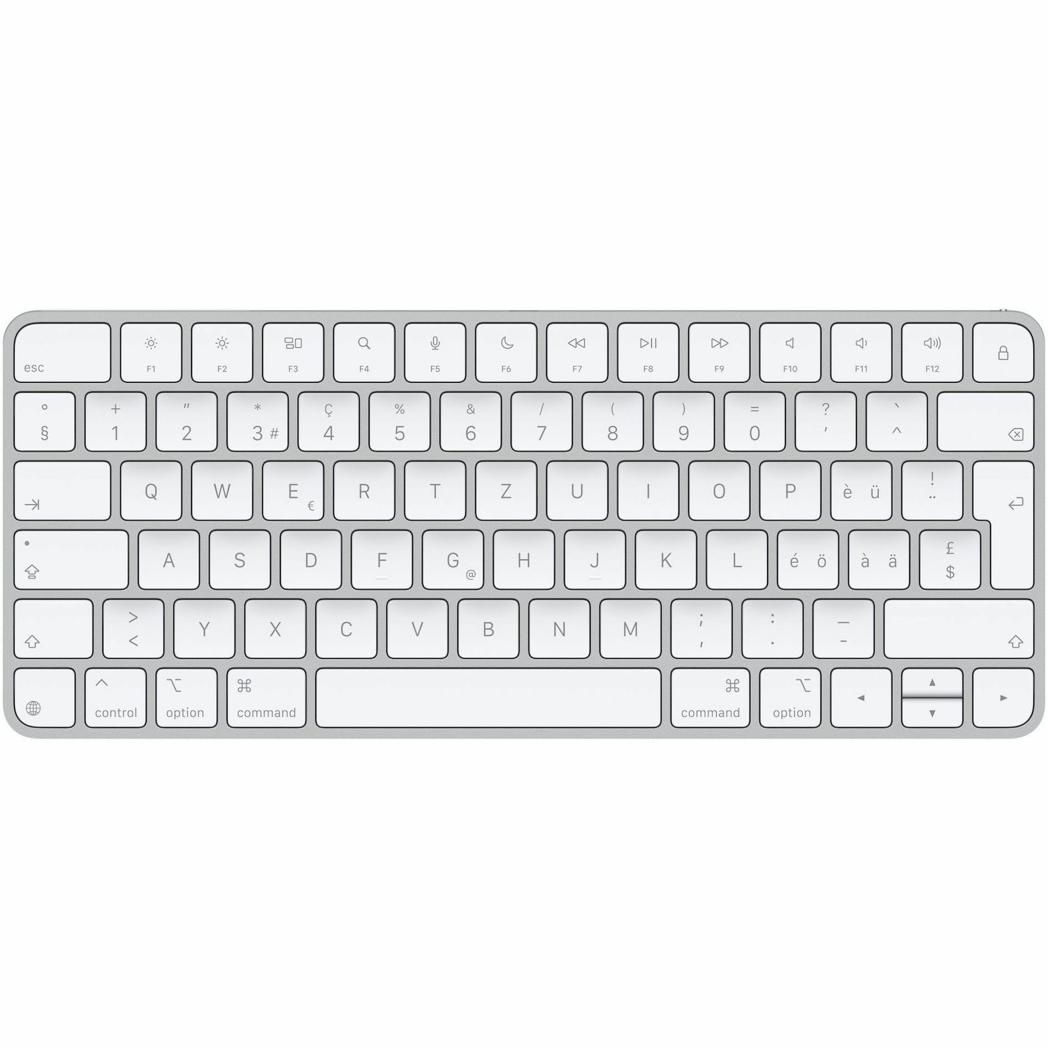 Apple Magic Keyboard - Wired/Wireless Connectivity - USB Type C Interface - Swiss - QWERTZ Layout