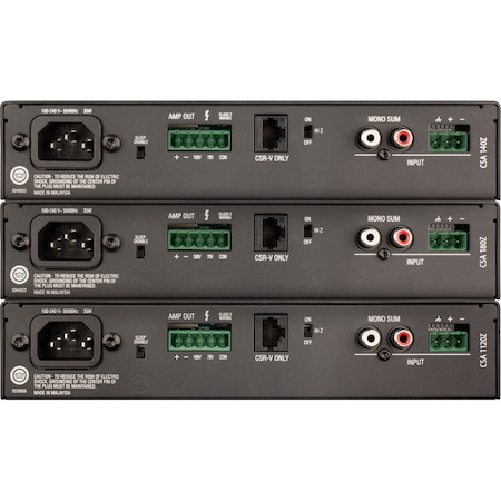 JBL Commercial CSA 180Z Amplifier - 80 W RMS - 1 Channel