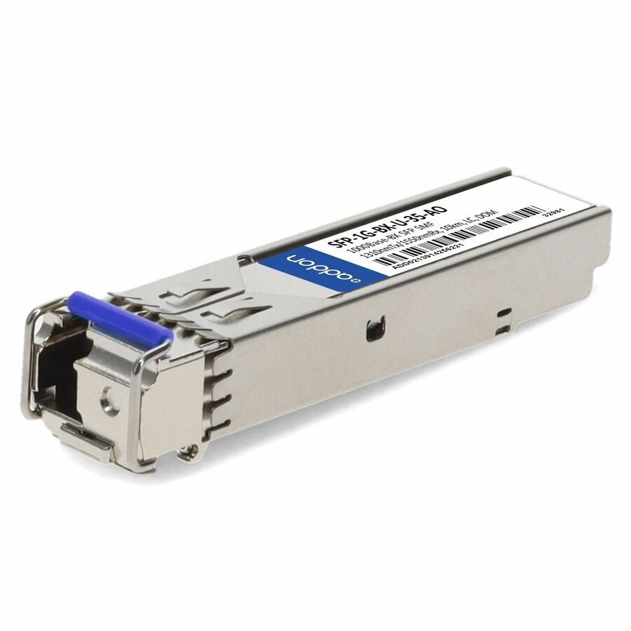 AddOn MSA and TAA 1000Base-BX SFP Transceiver (SMF, 1310nmTx/1550nmRx, 10km, LC, DOM)