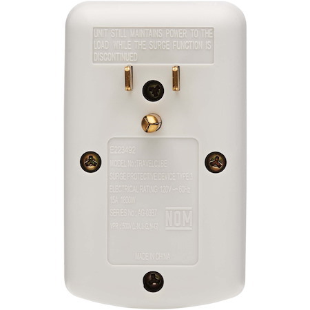 Eaton Tripp Lite Series Protect It! 1-Outlet Portable Surge Protector, Direct Plug-In, 750 Joules, Tel/Modem Protection