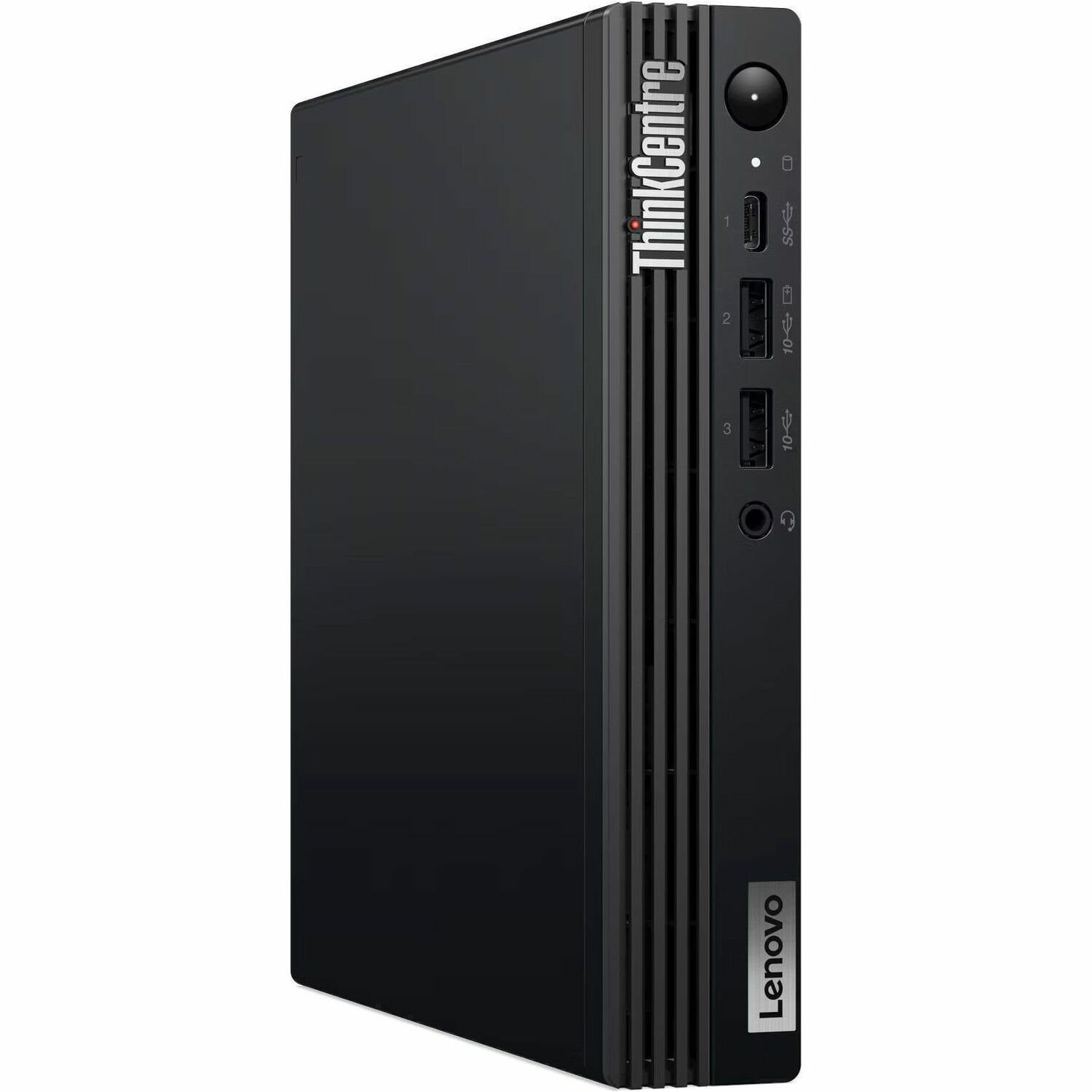 Lenovo ThinkCentre M70q Gen 5 12TD001VCA Desktop Computer - Intel Core i5 14th Gen i5-14500T - vPro Technology - 8 GB - 256 GB SSD - Tiny - Black