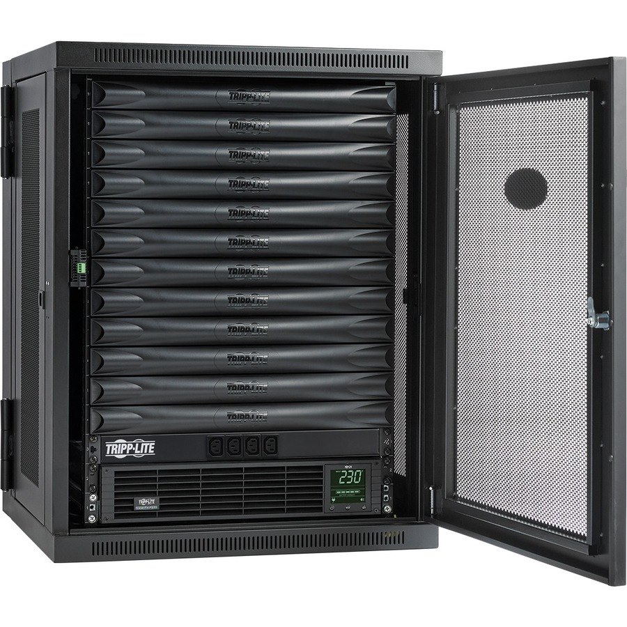 Tripp Lite by Eaton EdgeReady&trade; Micro Data Center - 12U, Wall-Mount, 1.5 kVA UPS, Network Management and PDU, 230V Kit