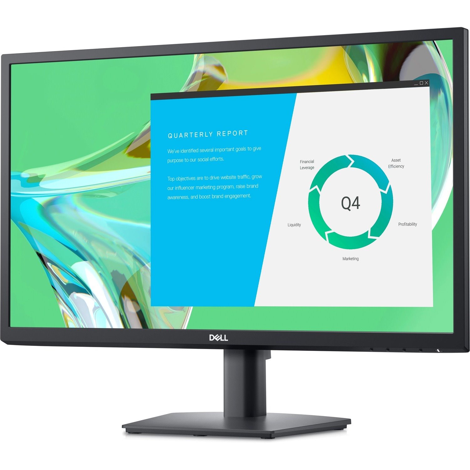 Dell E2422HN 24" Class LCD Monitor - 16:9 - Black