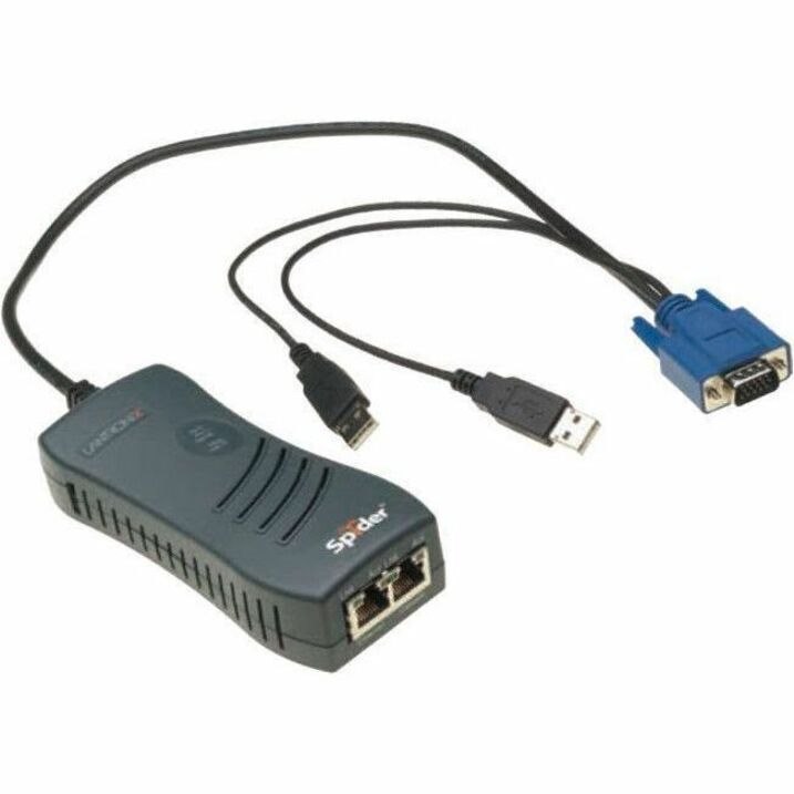Lantronix 1 Port Remote KVM-over-IP with PS/2 and USB Connectors; 21" VGA cable
