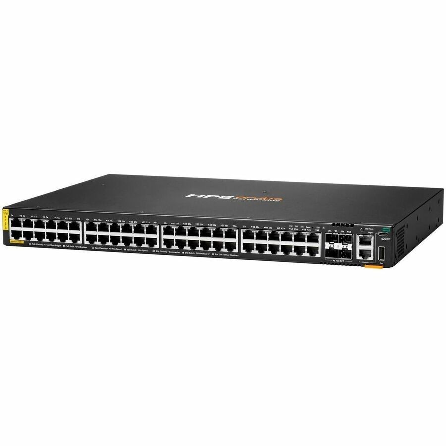 Aruba CX 6200 CX 6200F 48 Ports Manageable Ethernet Switch - Gigabit Ethernet, 10 Gigabit Ethernet - 10/100/1000Base-T, 10GBase-X