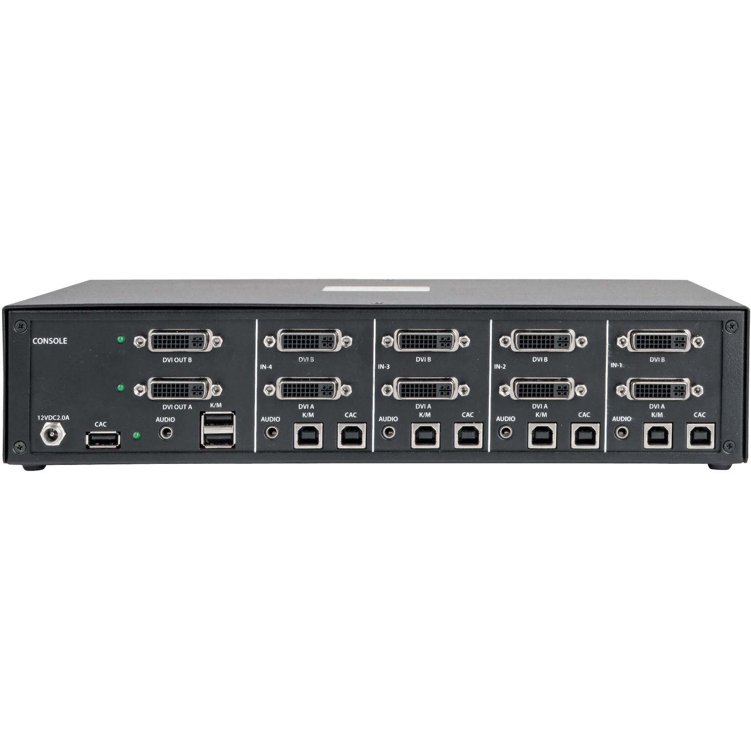 Tripp Lite by Eaton Secure KVM Switch, 4-Port, Dual Monitor, DVI to DVI, NIAP PP3.0 Certified, Audio, CAC Support, TAA