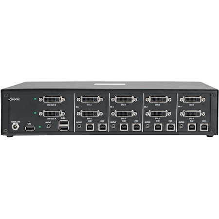 Tripp Lite by Eaton Secure KVM Switch, 4-Port, Dual Monitor, DVI to DVI, NIAP PP3.0 Certified, Audio, CAC Support, TAA
