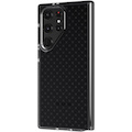 Tech21 Evo Check Case for Samsung Galaxy S23 Ultra Smartphone - Iconic Check Design - Smokey, Black