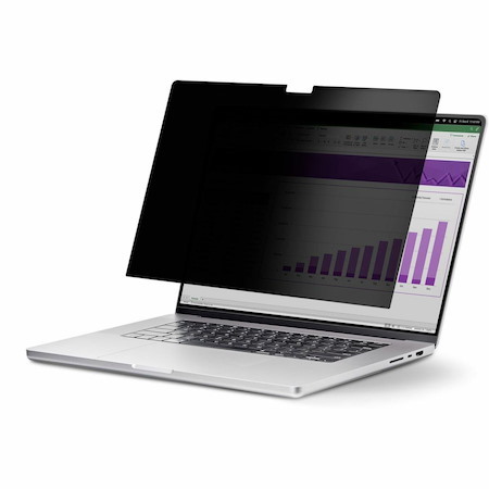 StarTech.com 15.6-inch 16:10 Flip-Up Privacy Screen with Touch, Anti-Glare Blue Light Filter, Laptop Monitor Screen Protector