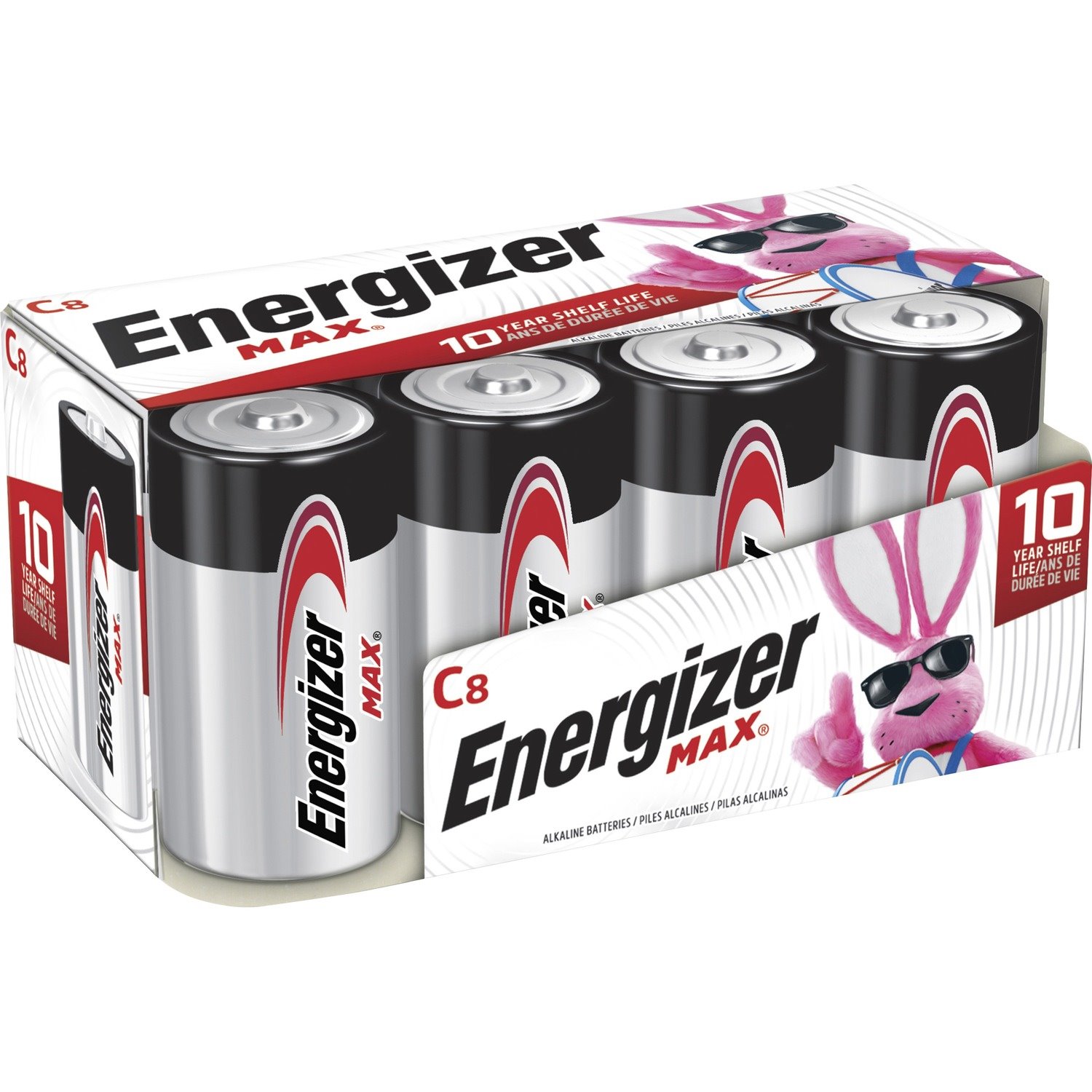 Energizer MAX Alkaline C Batteries, 8 Pack