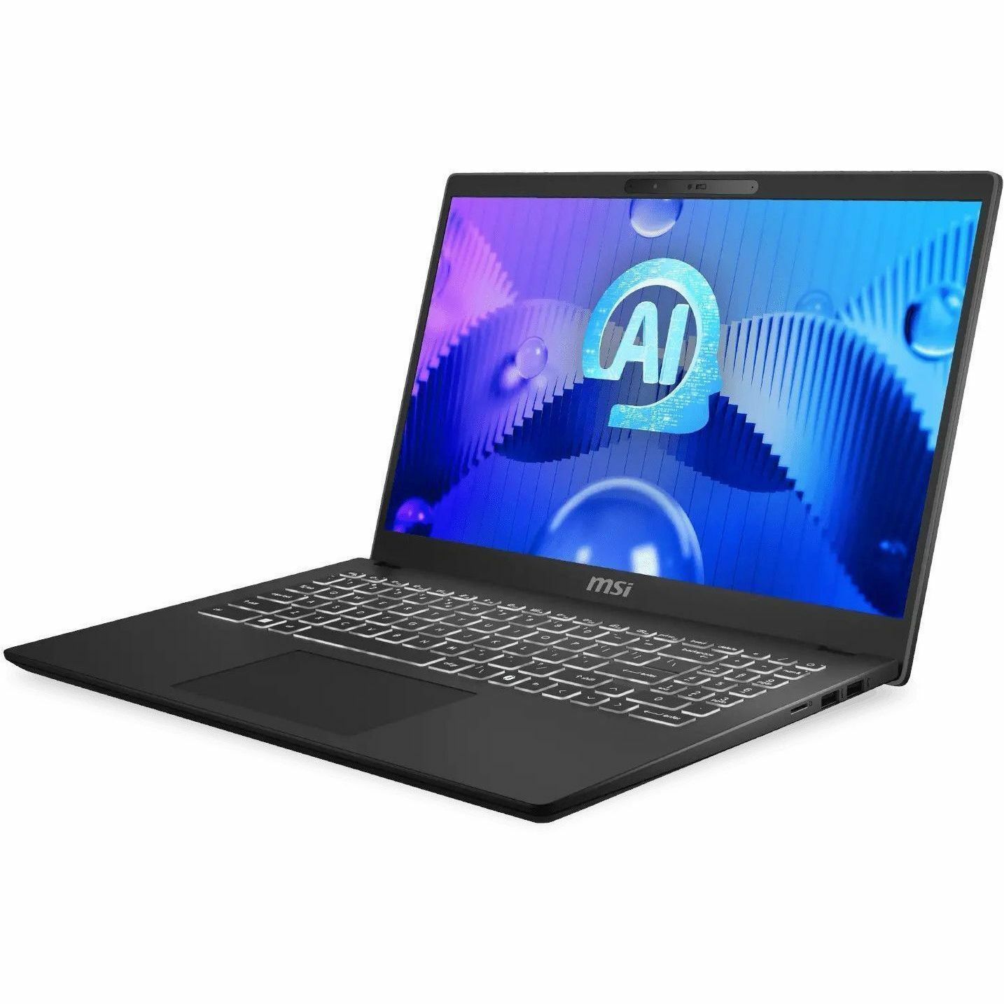 MSI Modern 15 H AI C1M Modern 15 H AI C1MG-003UK 39.6 cm (15.6") Notebook - Full HD - 60 Hz - Intel Core Ultra 5 125H - 16 GB - 512 GB SSD - Classic Black