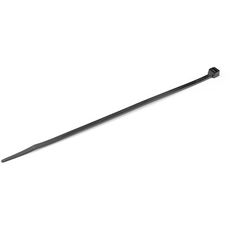 StarTech.com 1000 Pack 8" Cable Ties - Black Large Nylon/Plastic Zip Ties Adjustable Network Cable Wraps UL TAA
