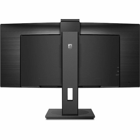 Philips 346P1CRH 34" Class Webcam WQHD Curved Screen LED Monitor - 21:9 - Textured Black