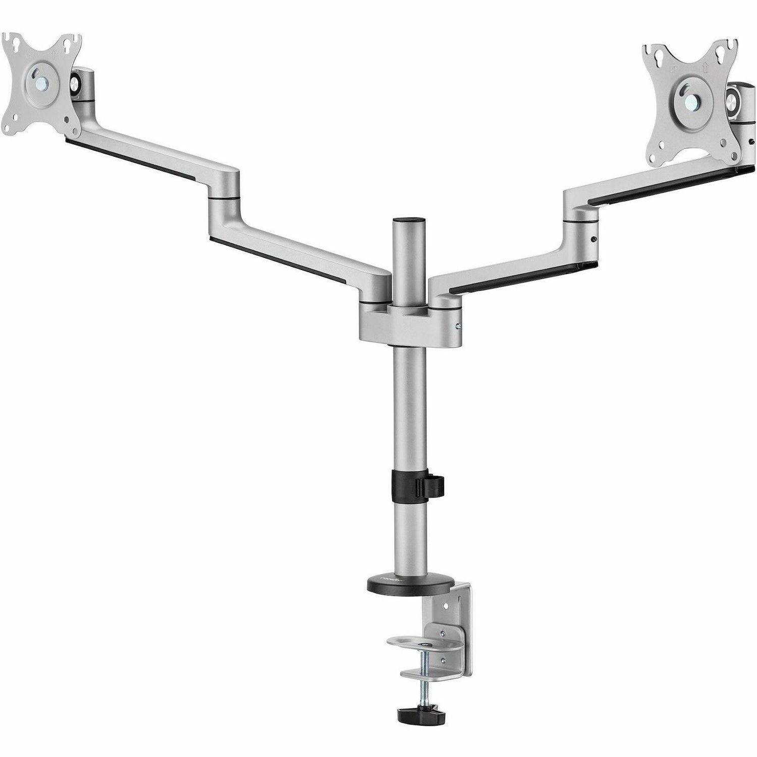 Rocstor Mounting Arm for LED Display, Monitor - Aluminum Silver - Landscape/Portrait