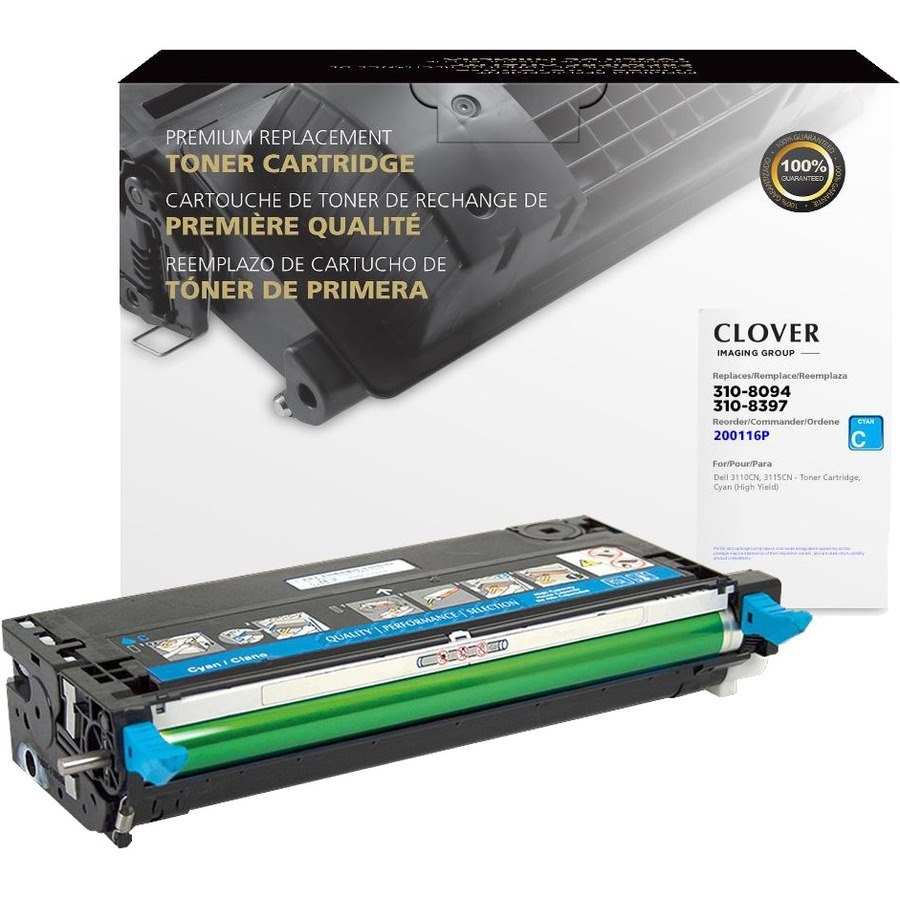 Clover Imaging Remanufactured High Yield Cyan Toner Cartridge for Dell 3110/3115